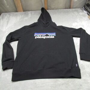 Patagonia Uprisal Sweatshirt Mens Large Black Pullover Hoodie Classic Heavy